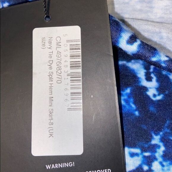 NWT pretty little thing tye dye skirt size 8 - Picture 2 of 4